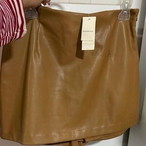 Abercrombie & Fitch Camel Mini Skirt